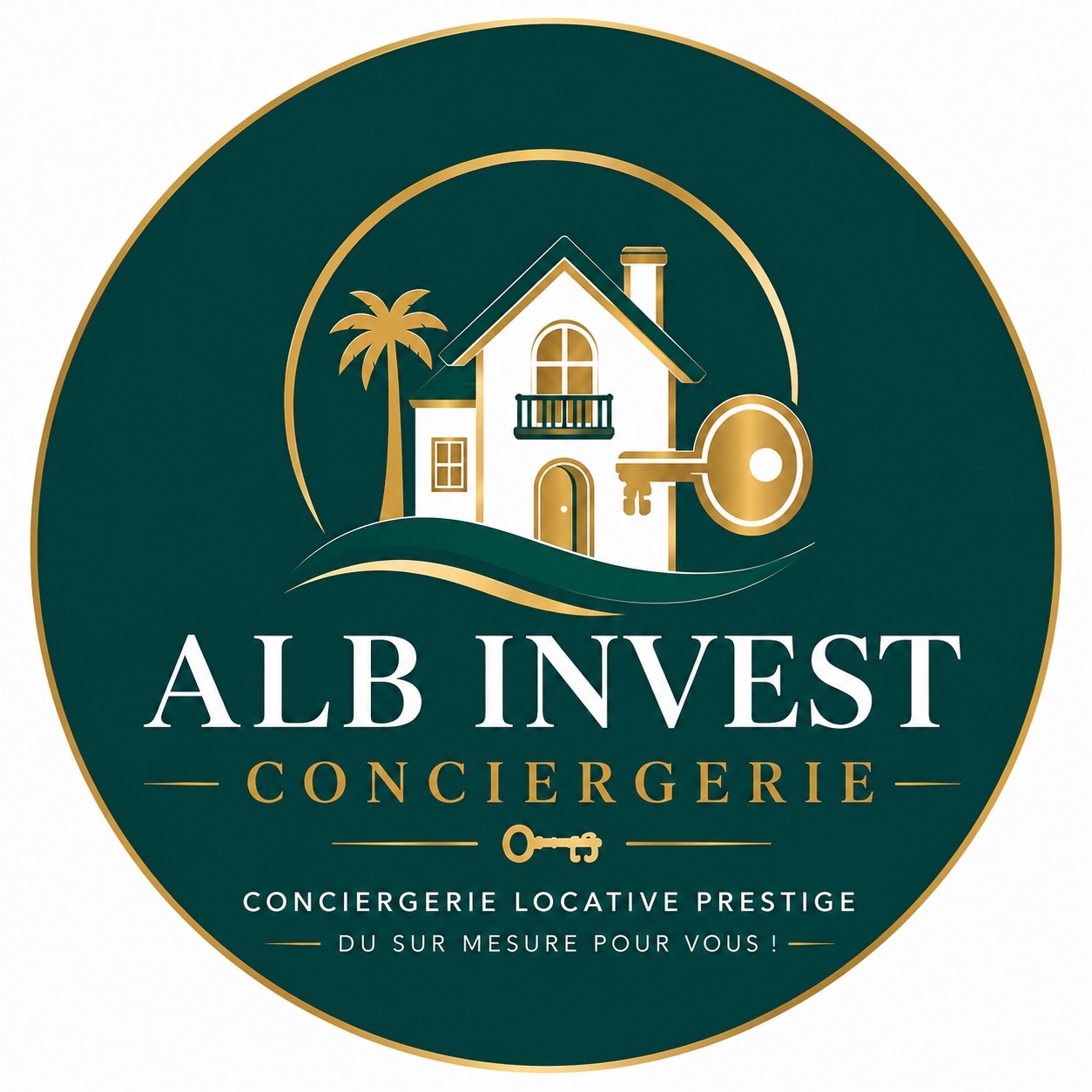 Logo ALB Invest Conciergerie, conciergerie locative au Mans